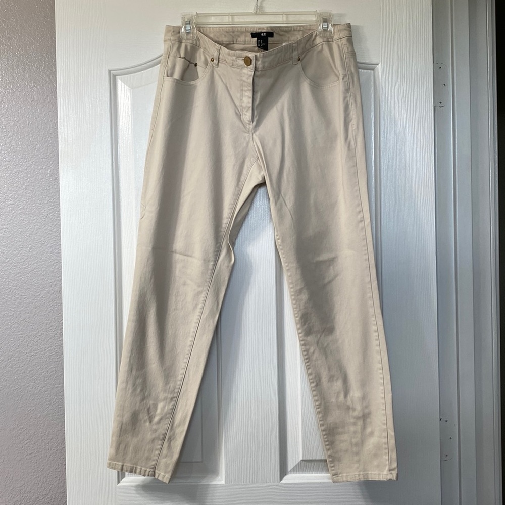 H&M Cream Skinny Pants
